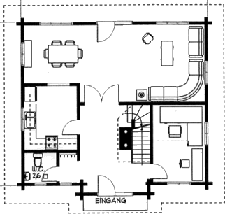 Grundrissplan Erdgeschoss