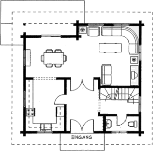 Grundrissplan Erdgeschoss